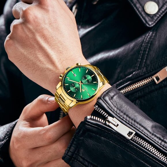 ⚡Men Watches with Black Stainless Steel and Metal Casual Waterproof in Colorful - Picture 7 of 7